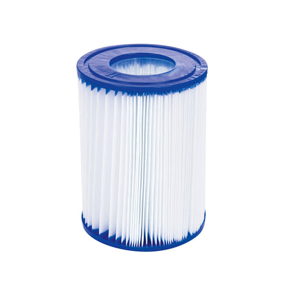 Bestway 56709-GS18 Steel Pro Max Stahlrahmenpool-Set mit Filterpumpe und Zubehör, 9150 L, blau, 366 x 366 x 100 cm