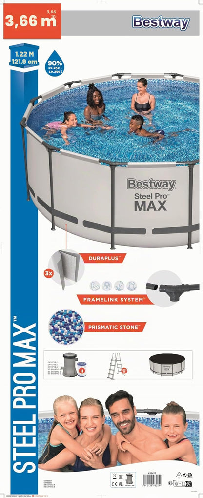 Bestway Stahl Pro Max 3,66 x 1,22 m Pool Set