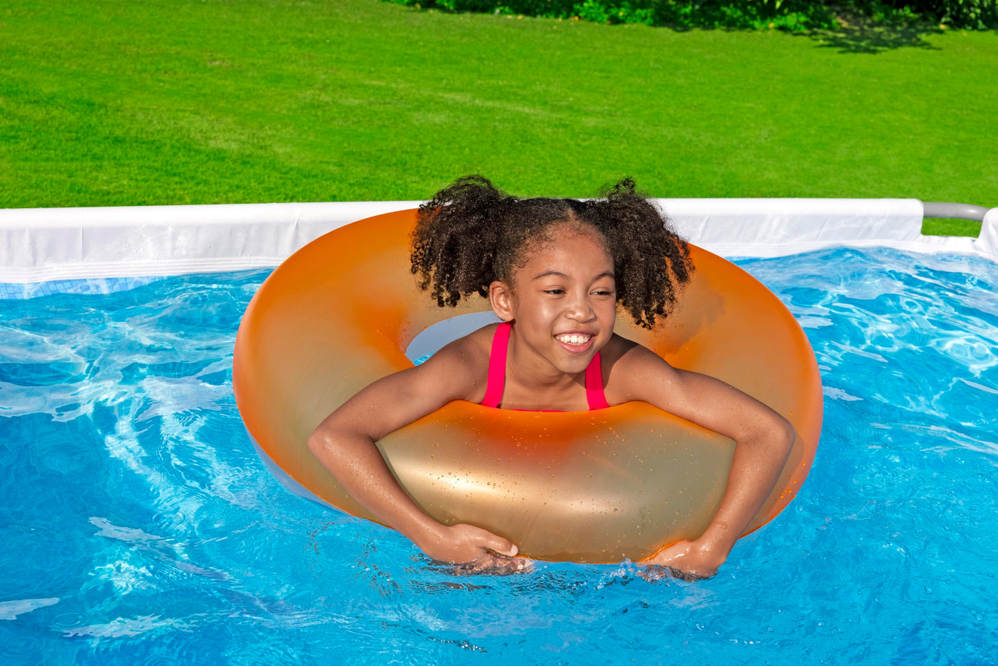 Bestway Pool-Set, rechteckig, 9 ft 3 Zoll x 6 ft 5 Zoll x 33 Zoll oder 2,82 m x 1,96 m x 84 cm
