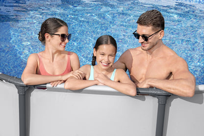 Steel Pro Max™ Außenpool, 396 x 122 cm, FrameLink™-System, Leiter, Plane, Pumpe und Filterkartusche